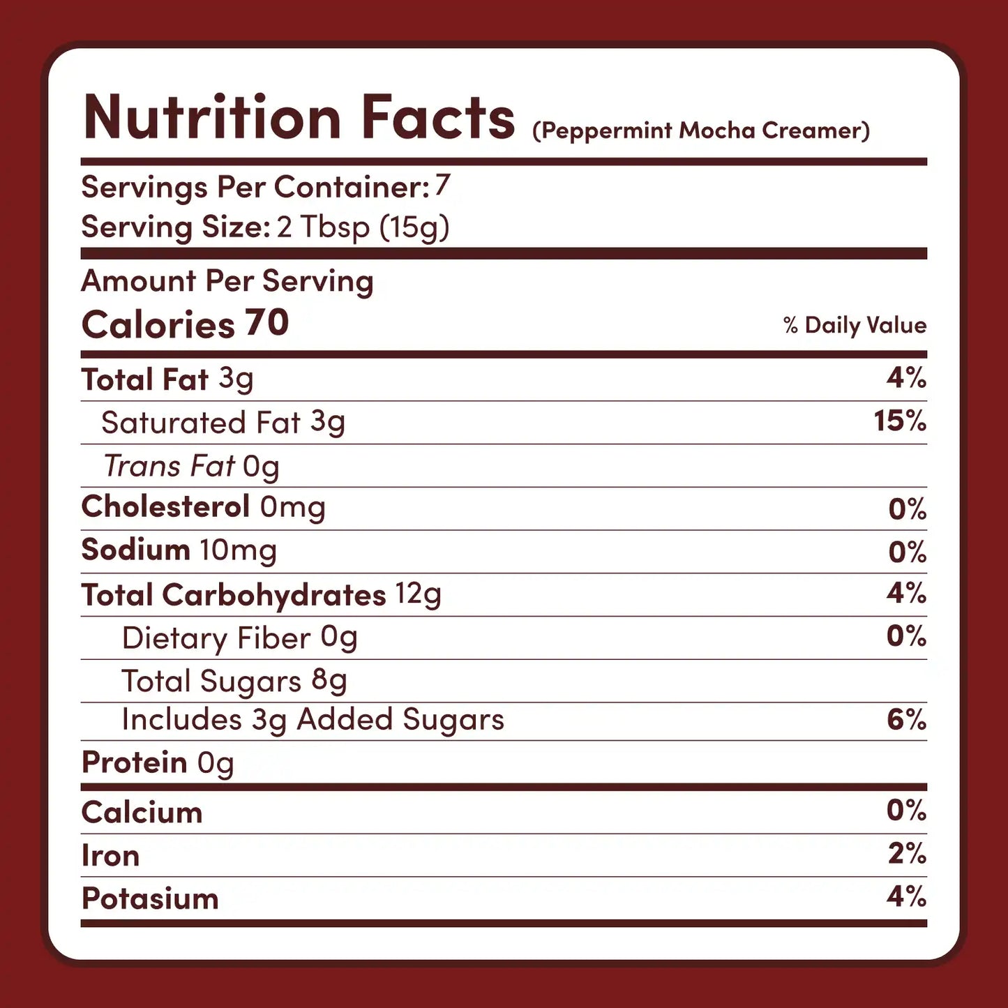 Peppermint Mocha Creamer Add-On (SPECIAL PRICING) - 25VQ