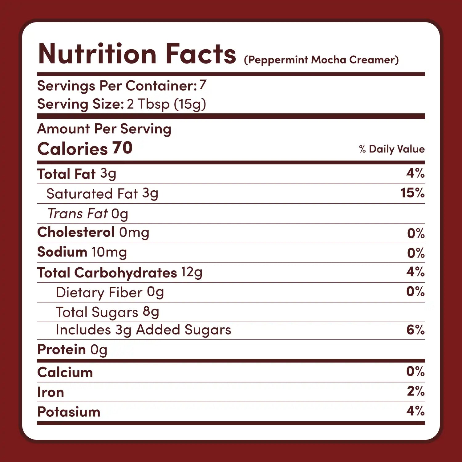 Peppermint Mocha Creamer Add-On (SPECIAL PRICING) - 25VQ