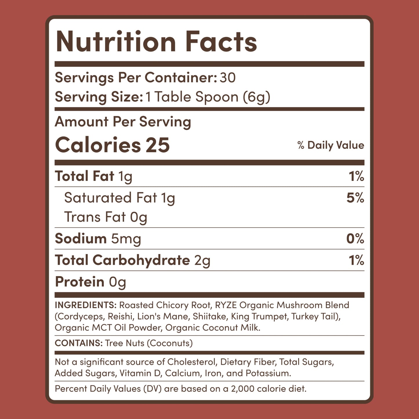 Mushroom Chicory (1 Pack - 30 Servings) - 0YOJ