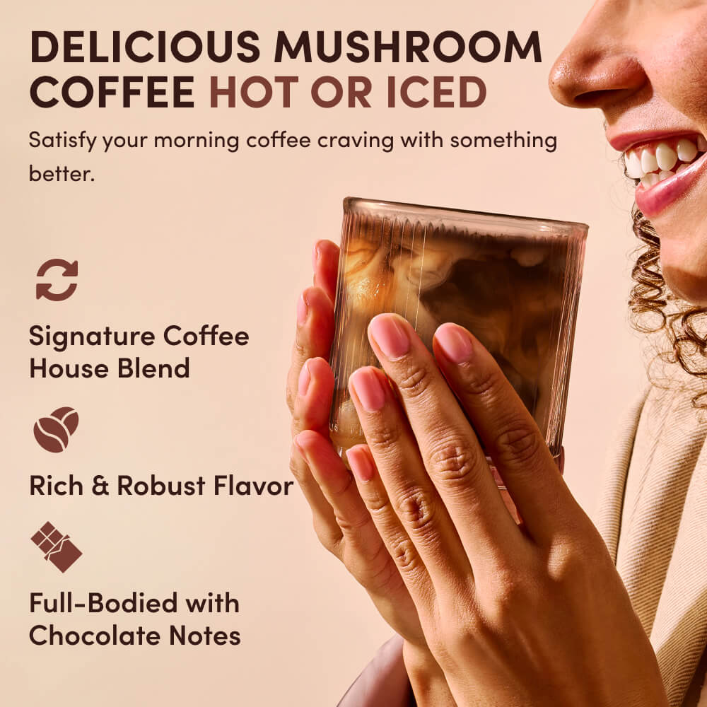 Mushroom Coffee Dark Roast (30 Servings) - V3GF