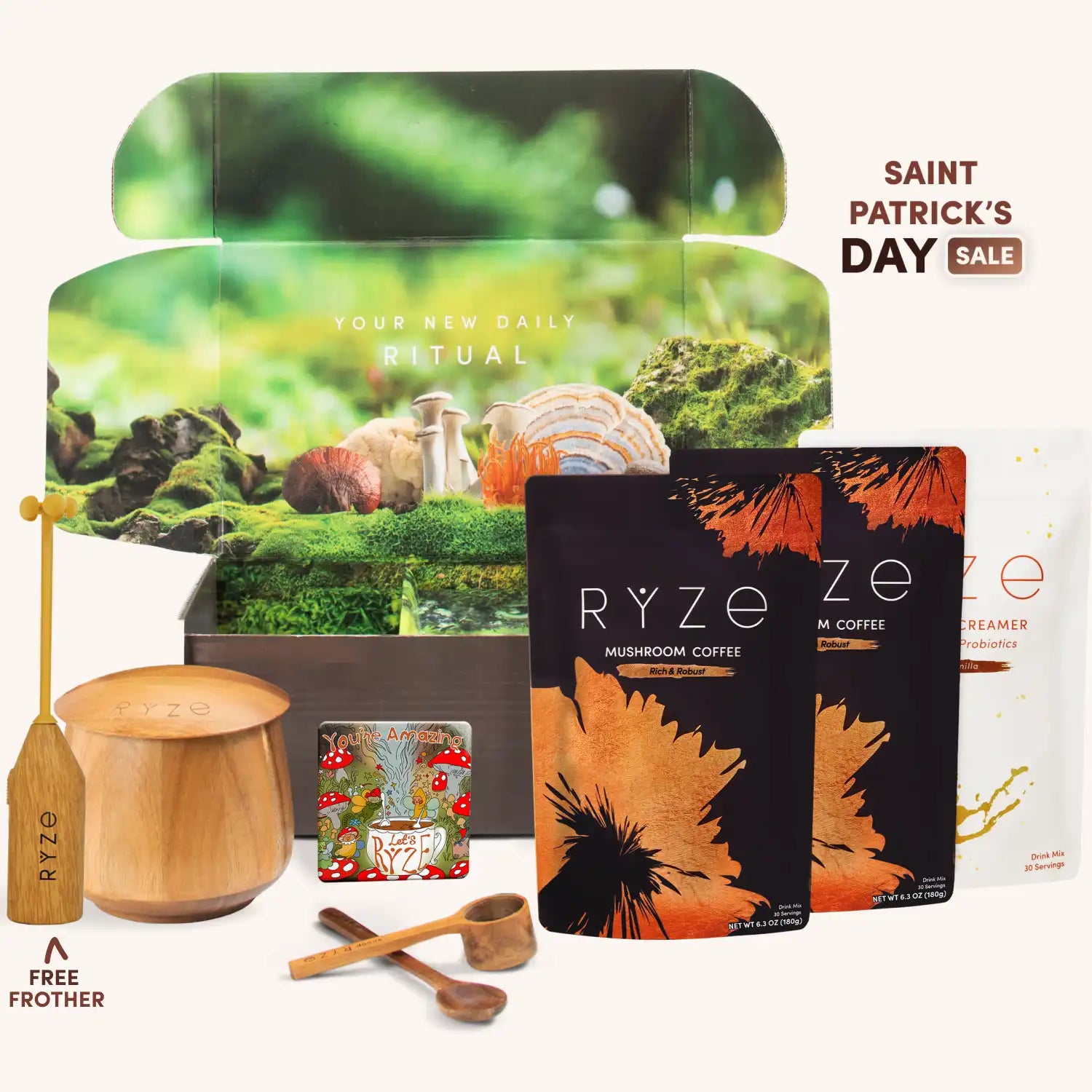 Mushroom Coffee Ritual Set - J7AL