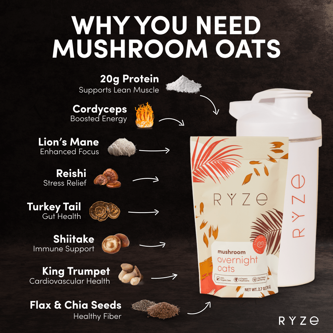 Mushroom Overnight Oats Pack (14 Servings) - BF5N