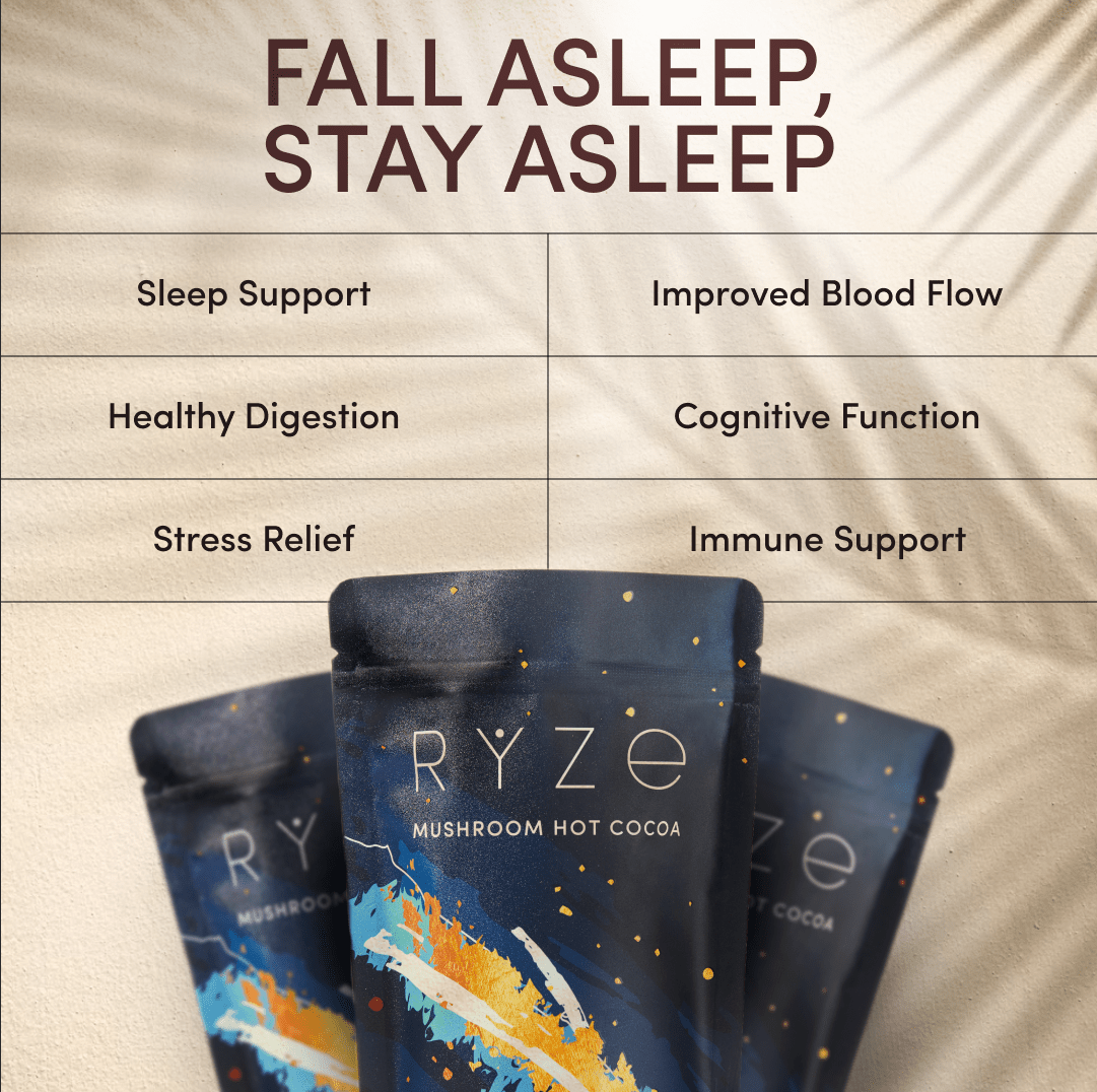 RYZE Hot Cocoa - with 6 Sleep Superfoods to Help Fall Asleep and Stay Asleep - SI1B