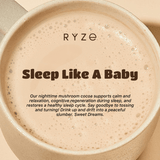 RYZE Hot Cocoa - with 6 Sleep Superfoods to Help Fall Asleep and Stay Asleep - SI1B