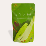 RYZE Mushroom Matcha - with 6 Organic Adaptogenic Mushrooms Grown In USA and Ceremonial-Grade Japanese Matcha - MJ9H