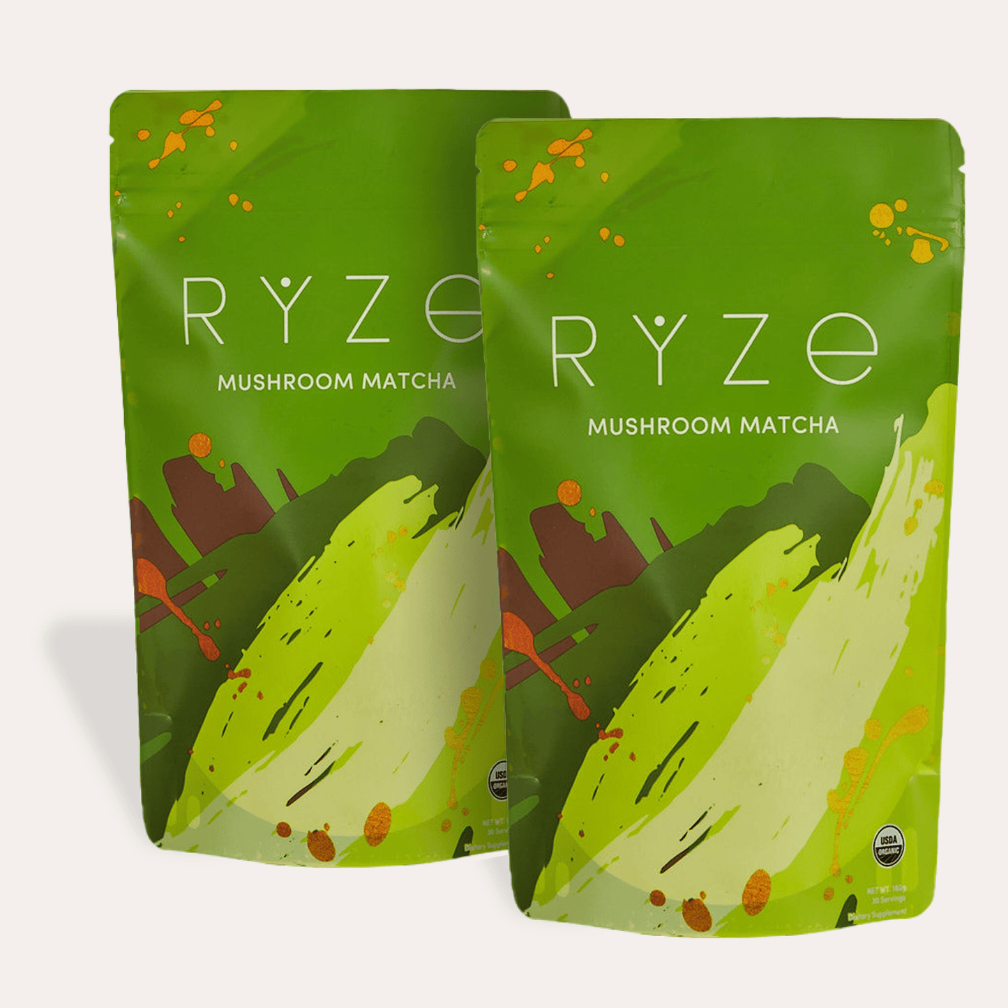 RYZE Organic Mushroom Matcha Starter Kit (60 servings) - Q14R