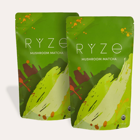 RYZE Organic Mushroom Matcha Starter Kit (60 servings) - Q14R