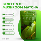 RYZE Organic Mushroom Matcha Starter Kit (60 servings) - Q14R